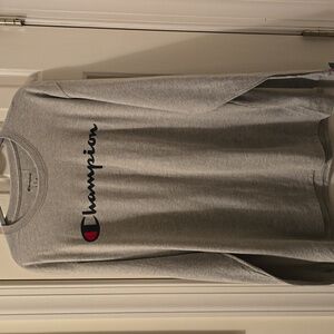 CHAMPION BRAND SIGNATURE MEN'S GRAY LONG SLEEVE TEE SHIRT SIZE LARGE
